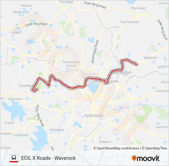 16A/47LI Bus Line Map