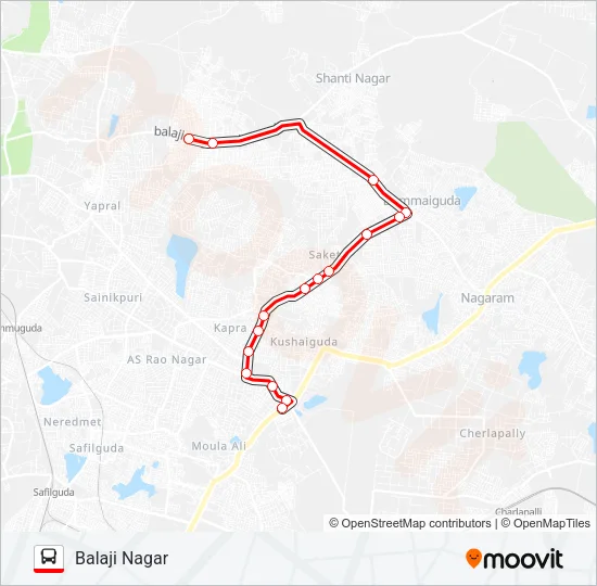 33S Bus Line Map