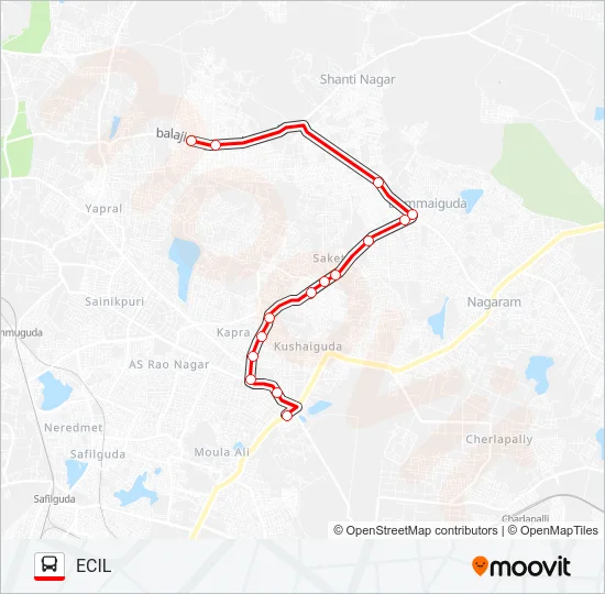 33S Bus Line Map