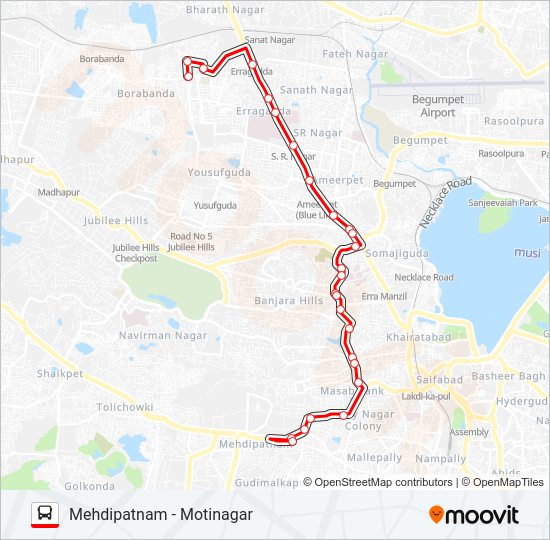 19F bus Line Map