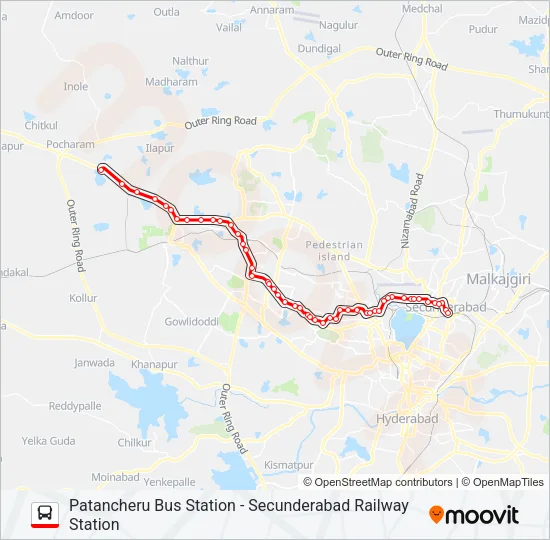 10H/219 Bus Line Map