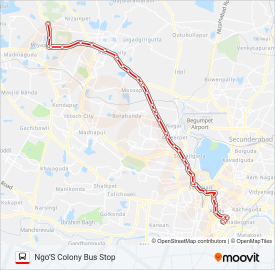 187/224 Bus Line Map