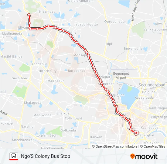 187/224 Bus Line Map