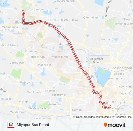 187/224 Bus Line Map