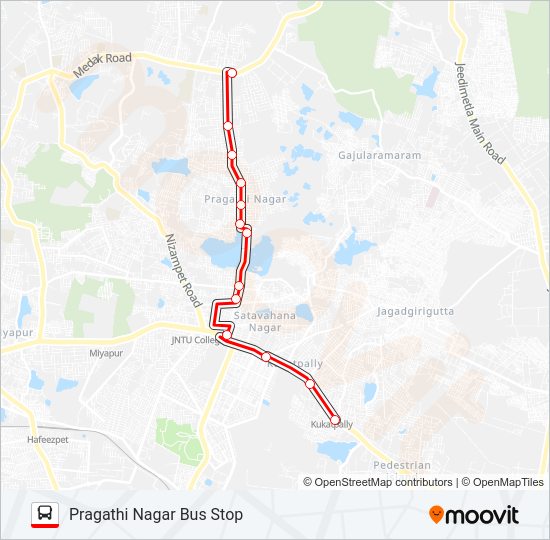 187P Bus Line Map