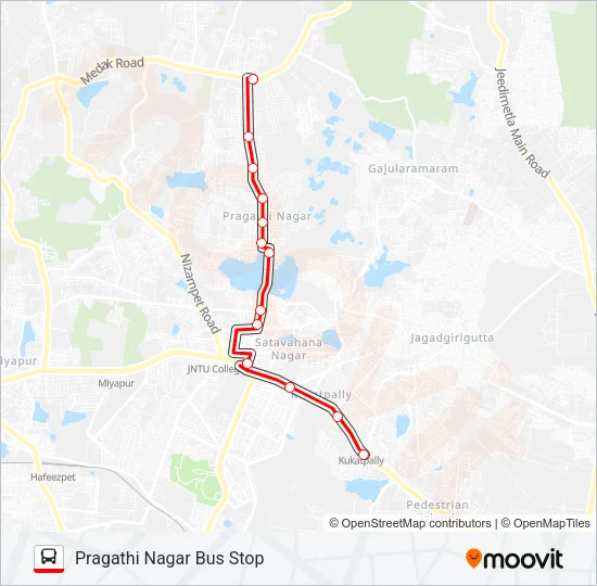 187P Bus Line Map