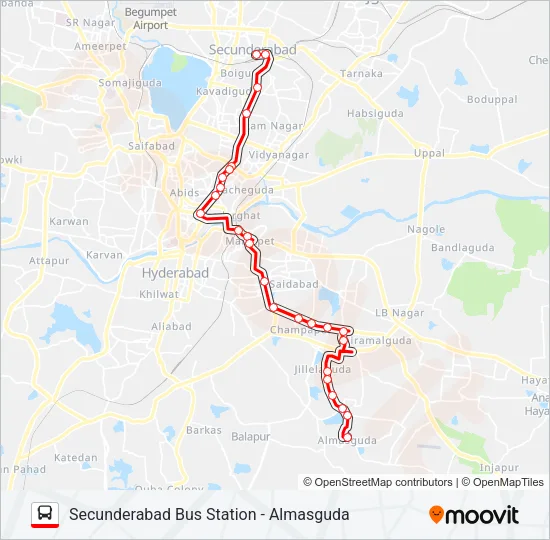 104S Bus Line Map