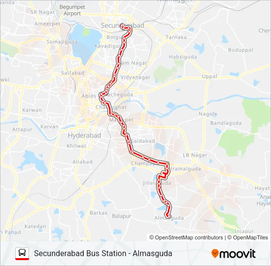 104S Bus Line Map