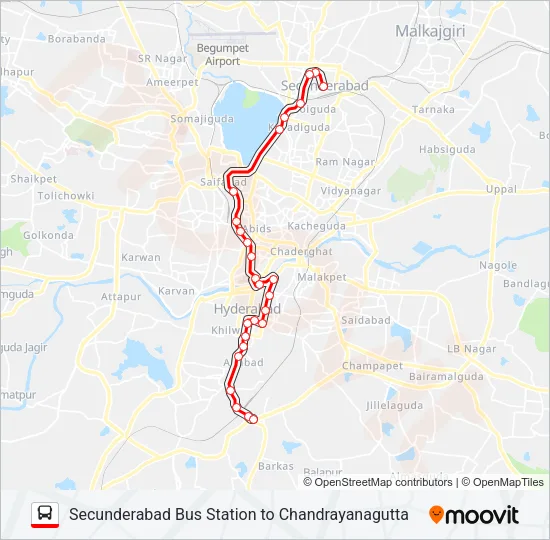 8C Bus Line Map