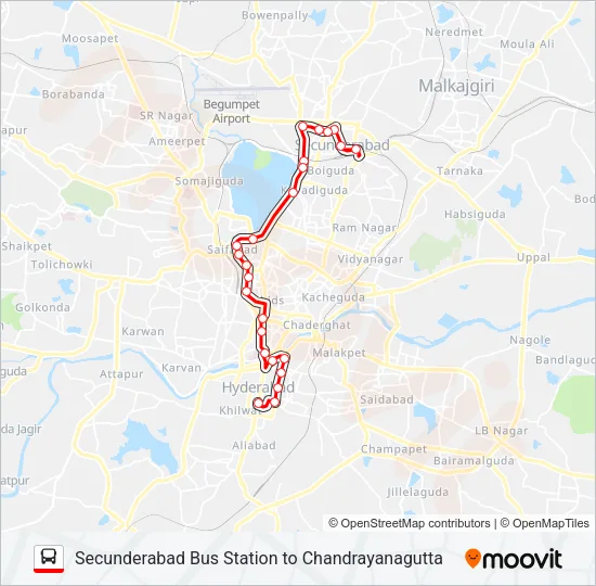 8C Bus Line Map