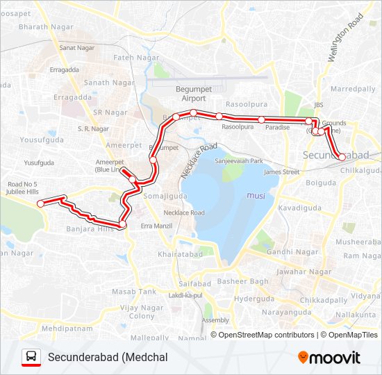 49N bus Line Map