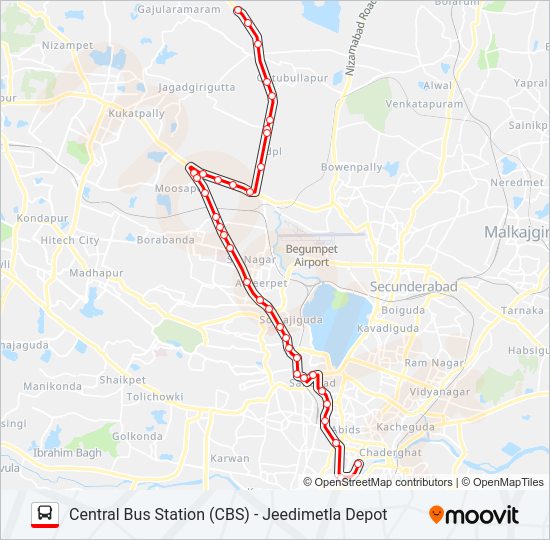 9X Bus Line Map