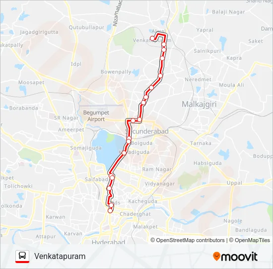 7V Bus Line Map