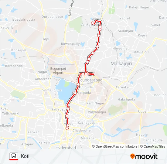 7V Bus Line Map