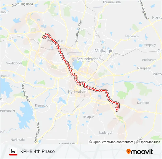 187DV Bus Line Map