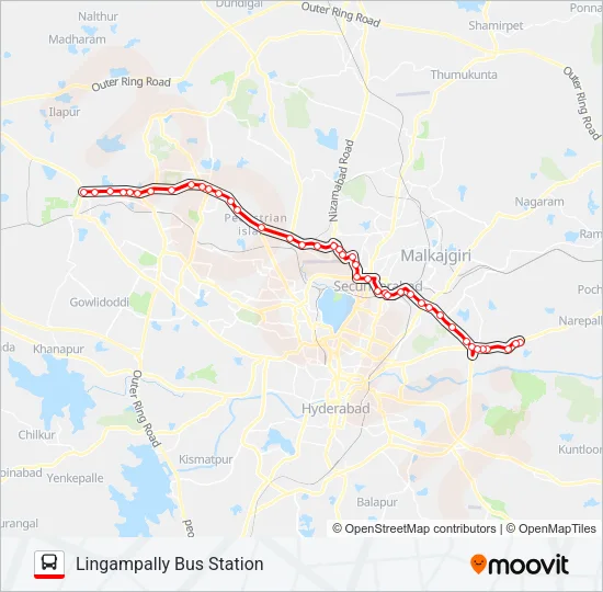 18/219 Bus Line Map