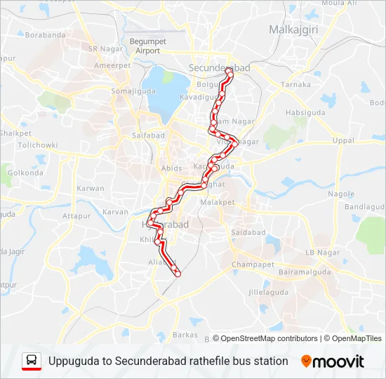 2U Bus Line Map
