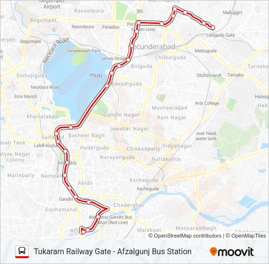 38 Bus Line Map