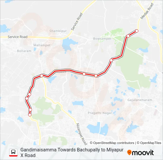 224G Bus Line Map