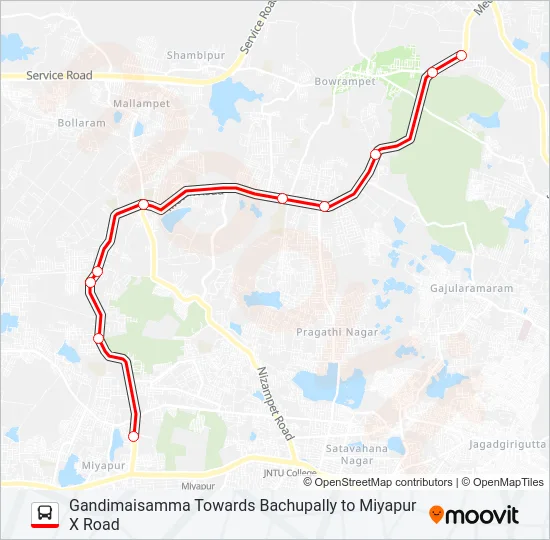 224G Bus Line Map