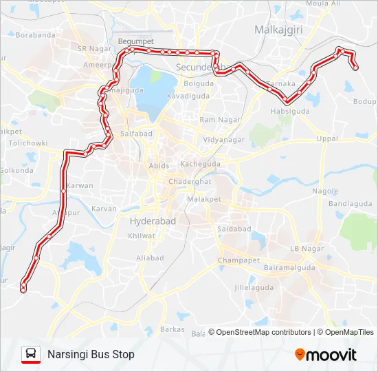 49/250M Bus Line Map