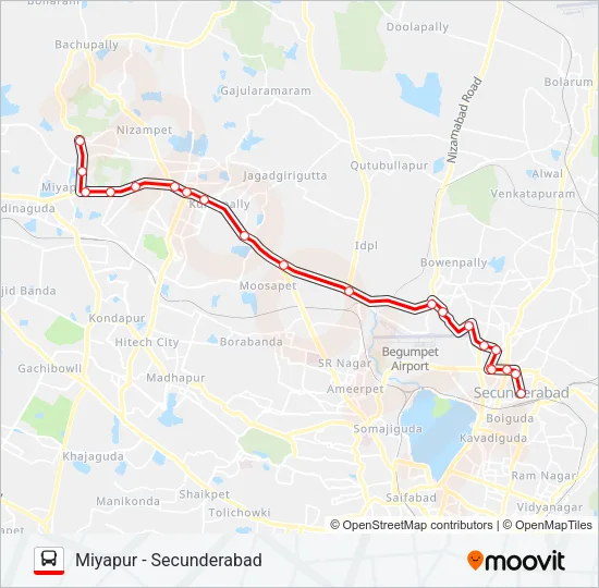 224/226 Bus Line Map