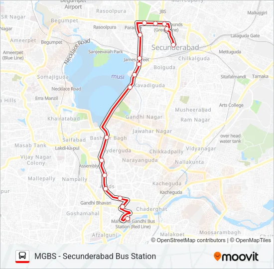 7I Bus Line Map
