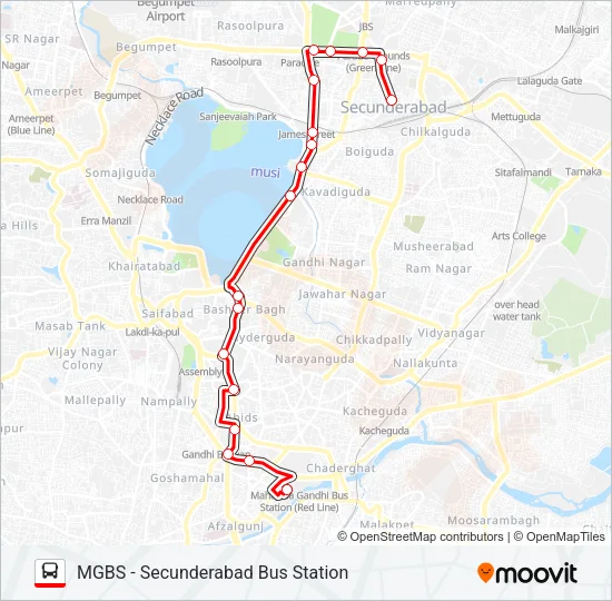 7I Bus Line Map