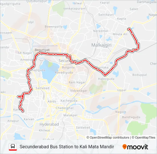 49M/250 Bus Line Map