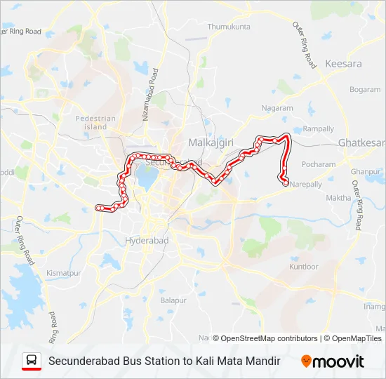 49M/250 Bus Line Map