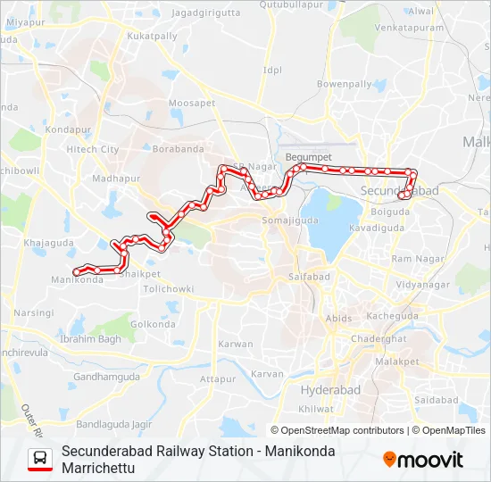 47YD Bus Line Map