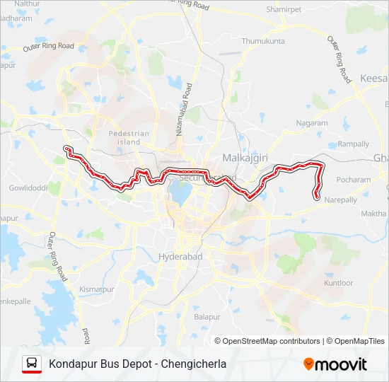 10H/250S Bus Line Map