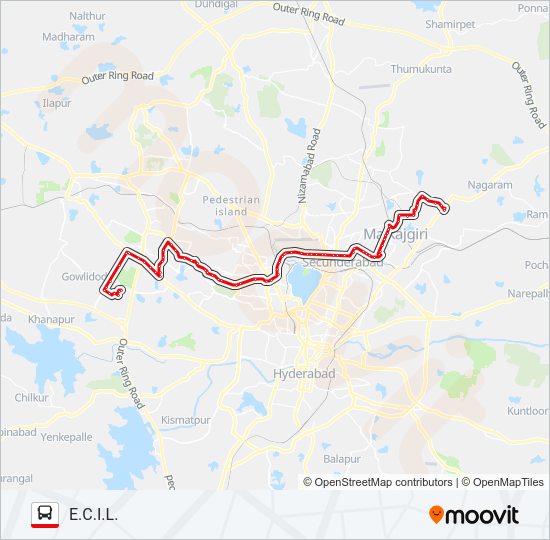 38S/47LW Bus Line Map