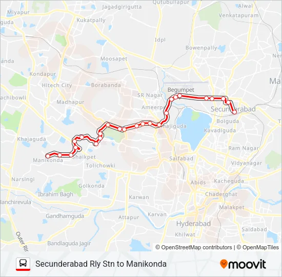 47LD Bus Line Map