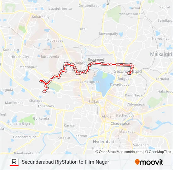 47Y Bus Line Map