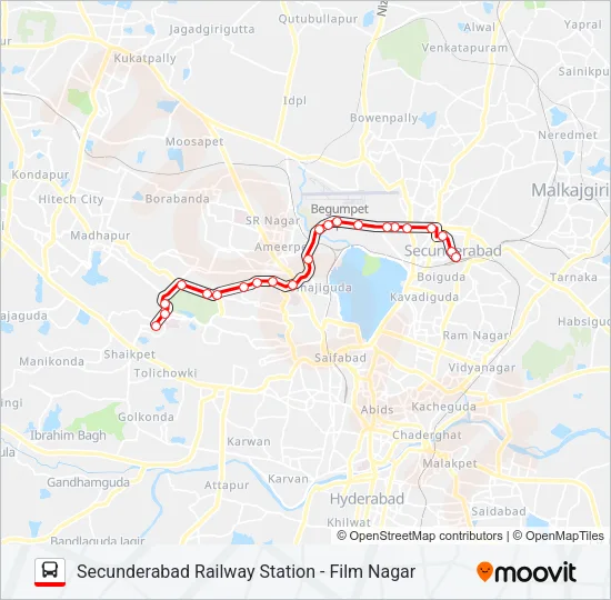 47L Bus Line Map