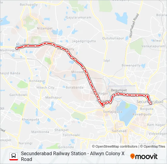 10A/S Bus Line Map