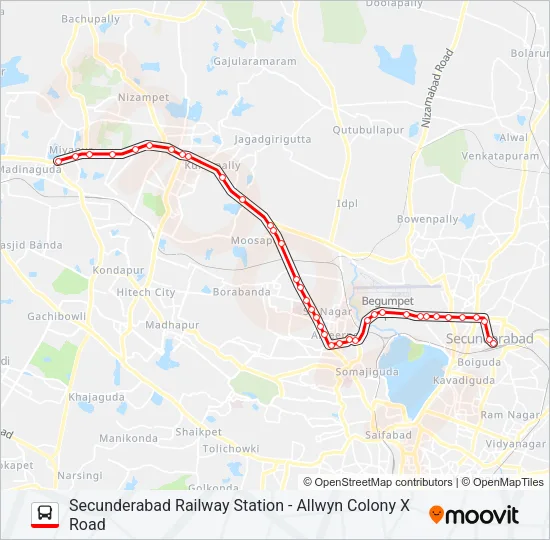 10A/S Bus Line Map
