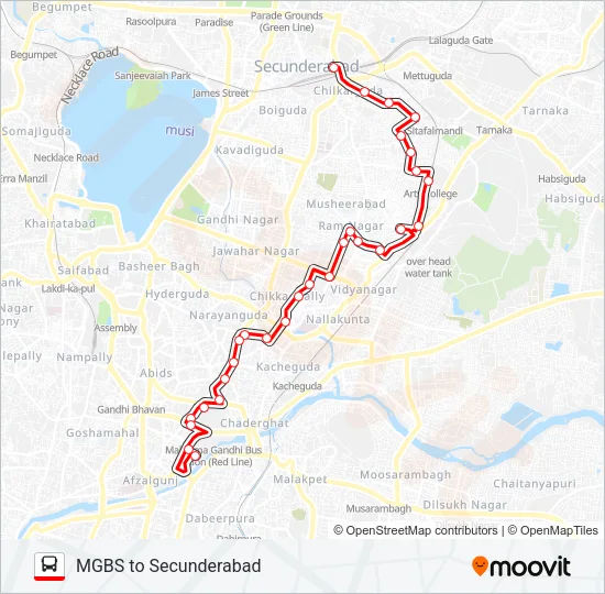 86C Bus Line Map