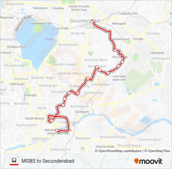 86C Bus Line Map
