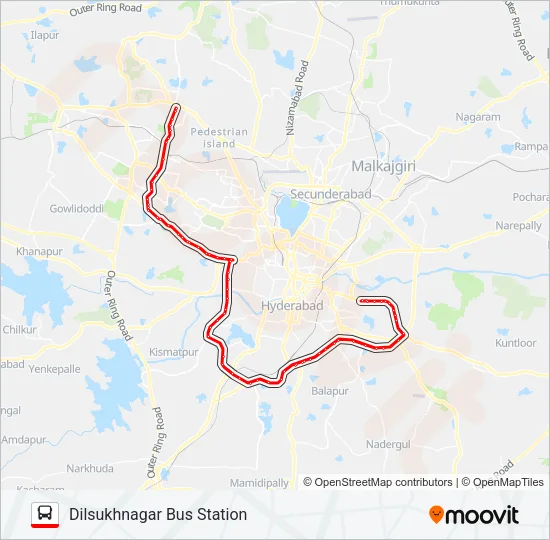 300D/126 Bus Line Map