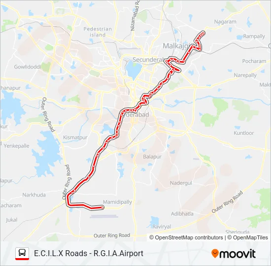 3K/252 Bus Line Map