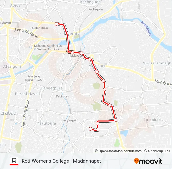 106 Bus Line Map