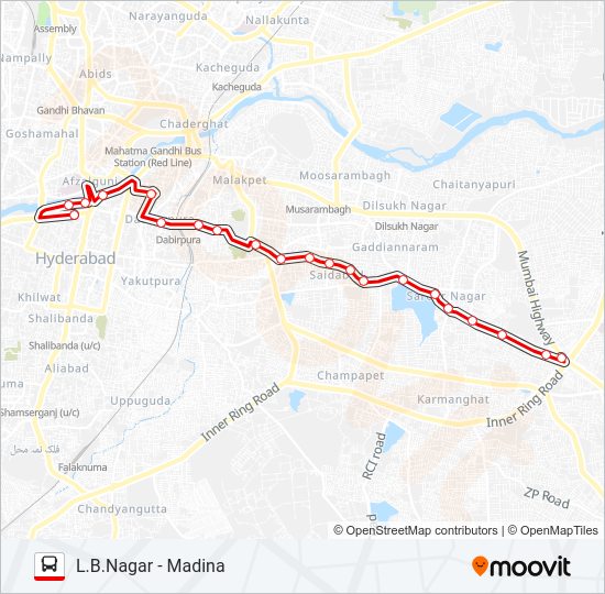 78 Bus Line Map