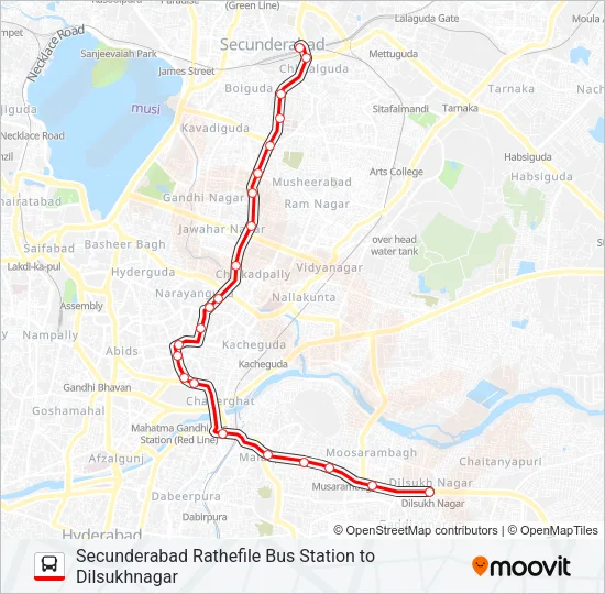 1D Bus Line Map