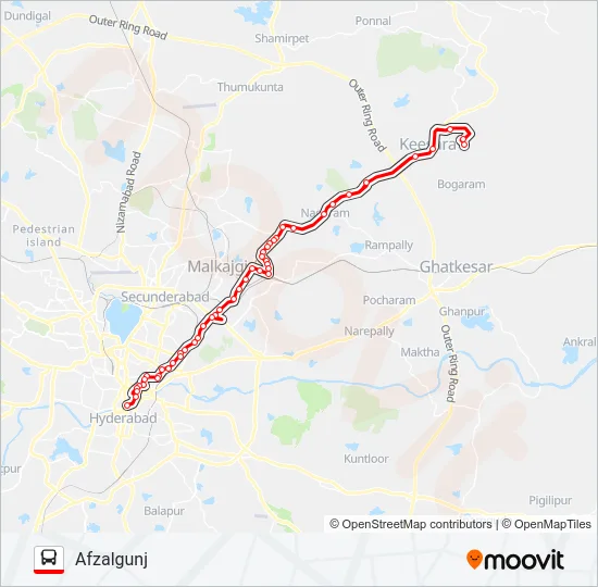 3K/242 Bus Line Map
