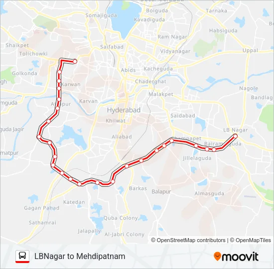 300L Bus Line Map