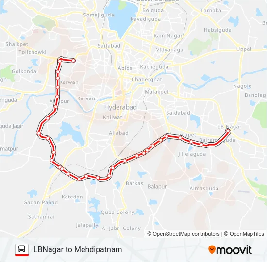 300L Bus Line Map