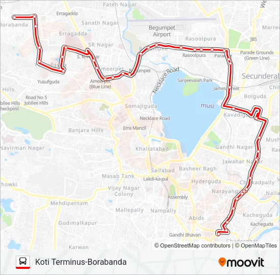 45YF Bus Line Map