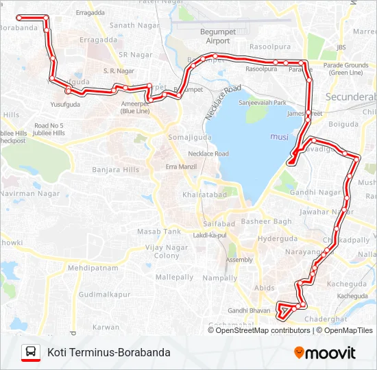 45YF Bus Line Map